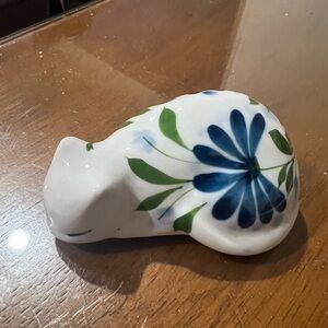 Dansk Sage Song sleeping cat. Vintage piece measuring 3”